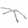 03347b Neiko Sae 4pc Double Head Offset Flexible Flare Nut Wrench Set Automotive Shop Tools 837013033479