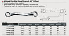 10mm-19mm Toptul Short Double Offset Box Wrench Set