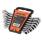 123955 Kseibi Sae Piece Ratcheting Combination Wrench Set Chrome Vanadium Steel