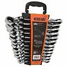 123975 Kseibi Piece Ratcheting Combination Wrench Set Chrome Pieces