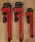 14-14-10 Ridgid Lot Rigid Pipe Wrench Red Heavy Duty Made In