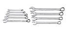 15-degree Combination Wrench Set Chrome Steel Plated Open Ends Sae 9-piece 020209019108