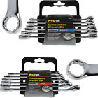 19001-19006 Piece Combination Wrench Set Sae Metric Polished Chrome Mechanics Tools