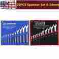 22pcs Unbranded Piece Super Thin Wrench Set Sae Mm Metric Case Spanner