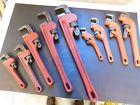 2365 Pittsburgh Steel Pipe Wrenches Straight And Off Set Lot 020209023655