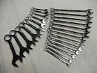 23pcs Craftsman Professional Mm Full Polish Comb Wrench Set Long And Stubby