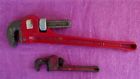 55670 30854 Craftsman 2 Pipe Wrenches Sears 18 Excellent 8 Great Vintage