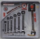 481066 Mastergrip Piece Sae Ratchet Wrench Set Reversible Chrome Plated Heavy