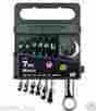 640204 Powerbuilt 7 Pc Metric Stubby Combination Wrench Set