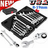 663862250213 Unbranded Metric Flexible Spanners Ratchet Wrench Polished Tool