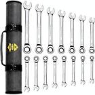 7350005830403 Ratcheting Combination Wrenches Wrench Set Pieces Sae Chrome