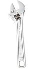 804 Channellock Adjustable Wrench Chrome 025582700179