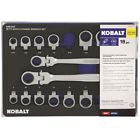 80927 Kobalt Standard Sae Metric Flexible Head Ratchet Wrench Set