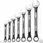 8689594 Pittsburgh Pro 7 Pc Sae Universal Combination Wrench Replaces 4 Sets With Free U.s Shipping