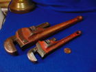 8hd 14hd Ridgid Vintage Heavy Duty Adjustable Pipe Wrenches And Used