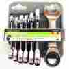 93923 Pittsburgh Pro Stubby Ratcheting Combo Wrench Set Sae 5 16 3 8 7 1 2