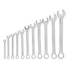 94-385w Stanley 11 Pc Combo Wrench Tool Kit Set Sae Chrome Vanadium-forged Body