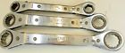 943655 943653 943654 Craftsman Peice Sae Offset Ratcheting Double Box End Wrench Set