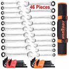 97421 Horusdy Ratcheting Wrench Set Piece Sae Metric Hand 711181404333