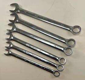 25761 Ace 6 Professional Metric Combination Wrenches Full Chrome 8 9 10 12 13 14mm
