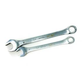 34120 Action 2 Pcs Double End Combination Wrench Set Made In Usa