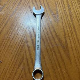 34122 Action 11/16 Inch 12 Point Open End Closed Box Combination Wrench Usa Sae