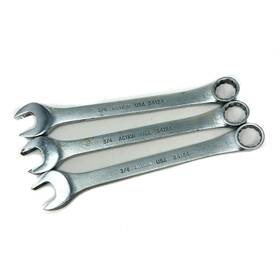 34124 Action 3 Pcs Double End Combination Wrench Set 3/4 In Made Usa