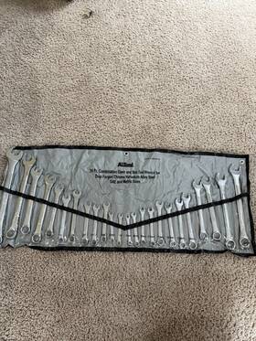 Allied 68104-p 24pc Sae/metric Combination Wrench Set Drop Forged Cr-v Steel 68104 P