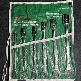 Alltrade 425-t-6 Vintage 6 Pc Flex Head Combination Wrench Set Sae Drop Forged