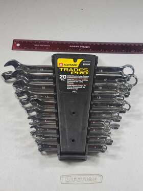 Alltrade 820909468202 20 Piece Combination Wrench Set Inch/metric