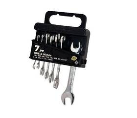 Tk001 Alltrade Wrench Set Combination Sae Metric Wrenches 7-piece