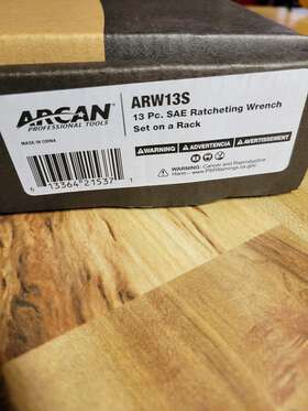 Arw13s Arcan Professional Tools Sae Master Ratcheting Wrench Set 13-piece