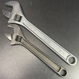 Ares 840129906186 2 Adjustable Wrench Set 8 Inch And 10inch Wrenches 1 Tough Brand Made Japan