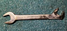 27-826 Armstrong 13/16 Inch Double Open End Full Polish 15 And 60 Angle Wrench Usa