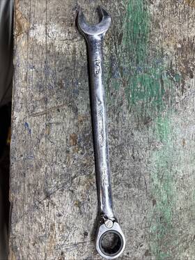 28-822 Armstrong 11/16 Inch 12 Point Full Polish Combination Ratcheting Wrench Usa