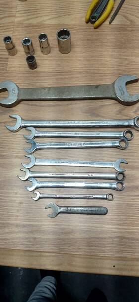 31-014 Armstrong Tools Usa Sae Combination Open End Wrench Set Chrome Steel 9 Pc