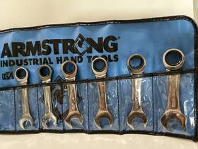 54-117 Armstrong Combination Wrench Tool Set 9 Pieces 10 To 19mm Read