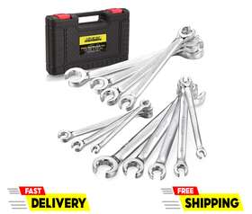 Ygbs-002 Arucmin Flare Nut Wrench Set 12-piece Chrome Vanadium Steel Sae And