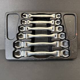 A07119 Astro Penumatic Tool Company Pneumatic 6 Pc. Flex Flare Nut Wrenches Sae Steel