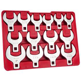 Bilitools 974676370481 14-piece Jumbo Crows Foot Wrench Set 1/2 Inch Drive Big Crowfoot Sae 1-