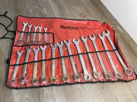 Bw-118 Blackhawk 17 Pc Combination Wrench Set Made In Usa 8mm - 24mm