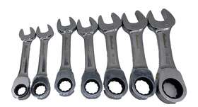 Bw-2222 Blackhawk Combination Ratcheting Wrenches Set Of 7 Sae