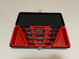 Bw-3330r Blackhawk Used By Proto 4pc Double Box Wrench Set With Case