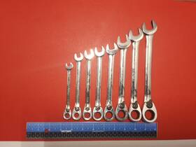 Boer708a Blue Point 8 Pc Sae Ratcheting Wrench Set 5/16-3/4