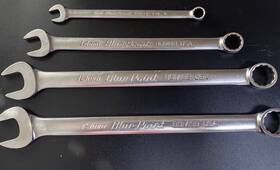 Bomb19b Blue Point Combination Wrench Set Metric 9mm 14mm 18mm 19mm