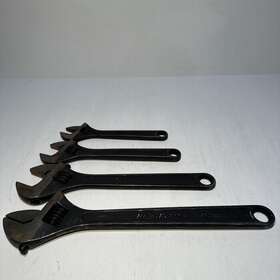 Gaj10a-gaj18a Blue Point 4pc Industrial Finish Adjustable Wrench Set