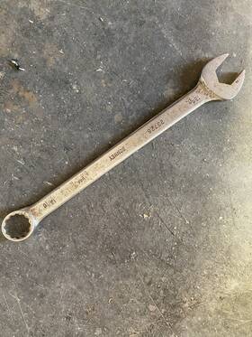 23726 Bonney Vintage Usa Chrome Open End 13/16 Inch -13/16