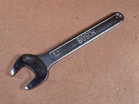 Bosch 2609110438 17mm Open End Wrench - For Palm Router Collet Nuts