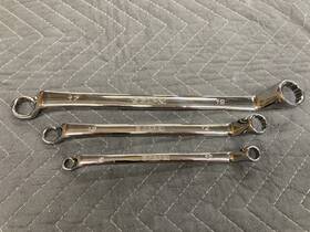 Capri Tools 886352119542 75-degree Deep Offset Double Box End Wrench 3pc 8x10 12x14 17x19mm