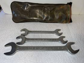 5424 Challenger 5422 Lot Of 3 Vintage Open End Wrench Set 5432 Made In Usa